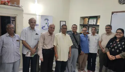 सिलव्हर कॉइन धायरी पूर्णम इकोव्हीजन केंद्राला सदिच्छा भेट 